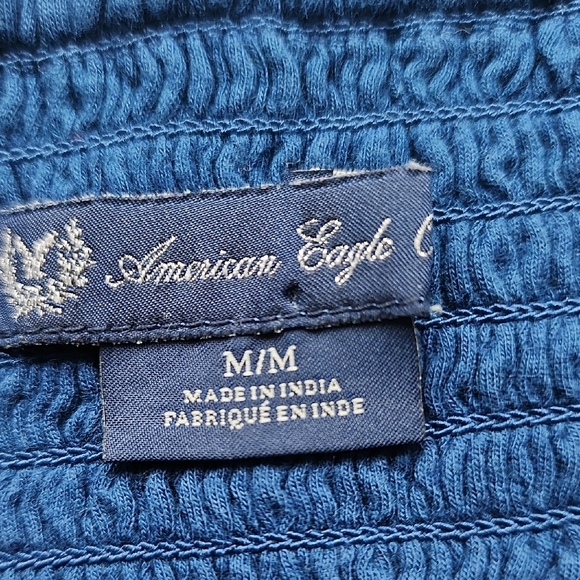 AMERICAN EAGLE OUTFITTERS Floral Blue Tiered Camisole - Picture 2 of 7